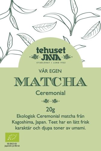 Ekologisk Ceremonial Matcha 20g Påse
