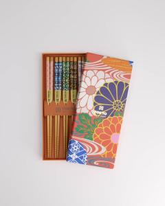 Chopsticks Oragne Flower 5-pack