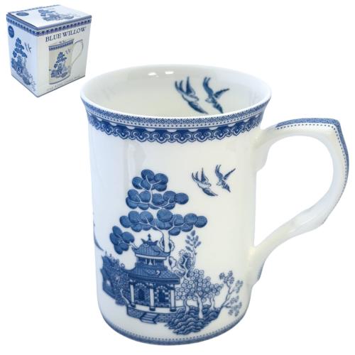 Blue Willow Castlemugg I Benporslin