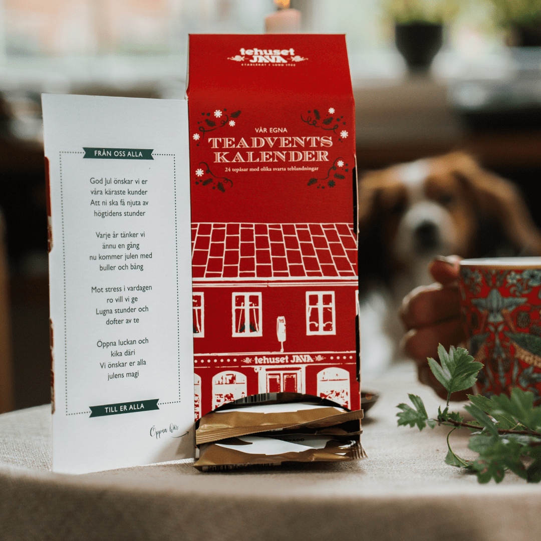 Teadventskalender Svarta Teer 2023 - Innehåll