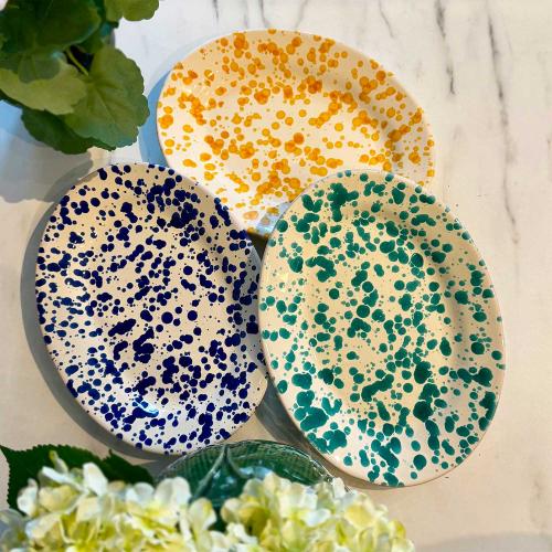 Benegiamo Fat Ovalt Spruzzi Gul 25 cm