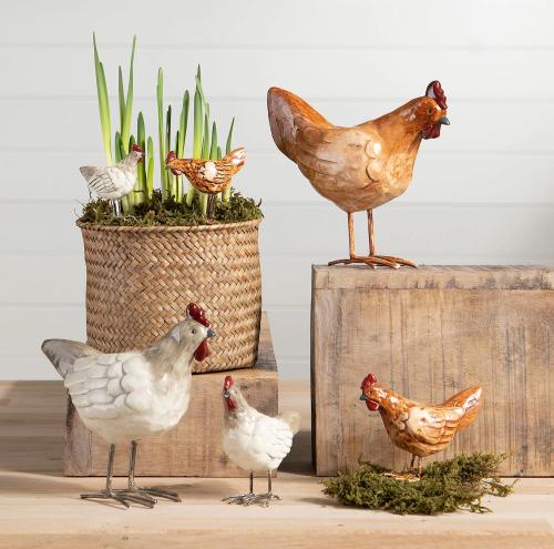 Tupp/Höna Glans Vit 15cm