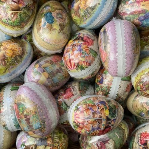 Påskägg Kaninmotiv 12cm