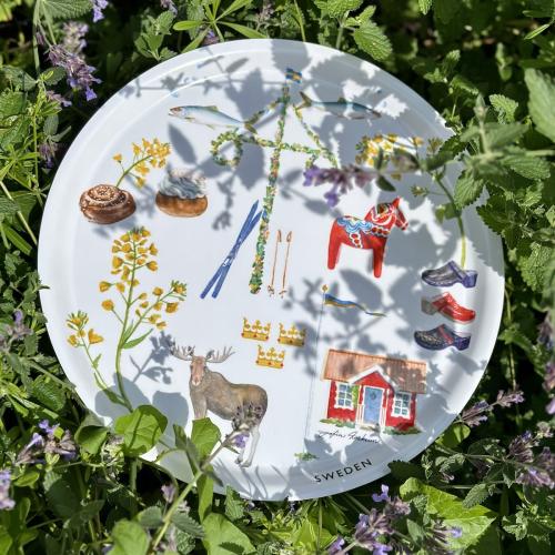 Tehuset Java Sweden Bricka Rund 31cm