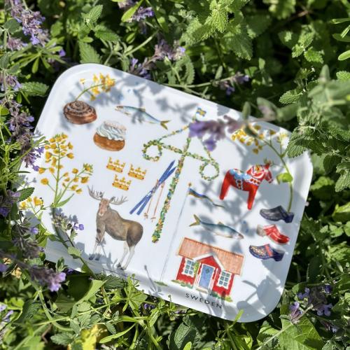 Tehuset Java Sweden Bricka 27x20cm