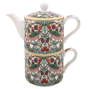 William Morris Strawberry Thief Vit Tea For One