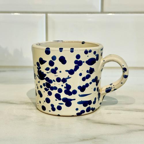 Mugg Spruzzi Blå med handtag