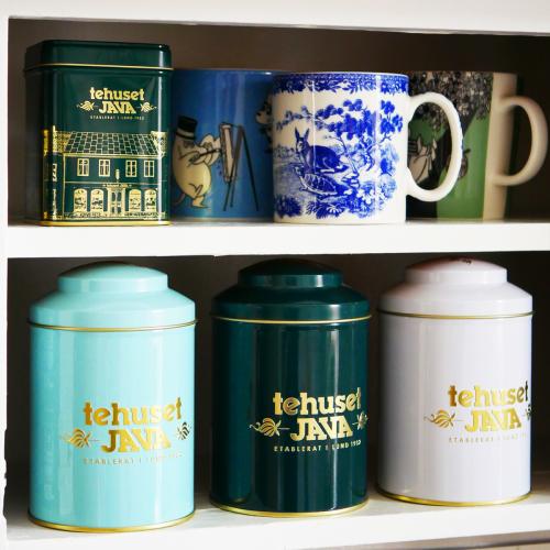 Plåtburk Rund Blågrön 100g