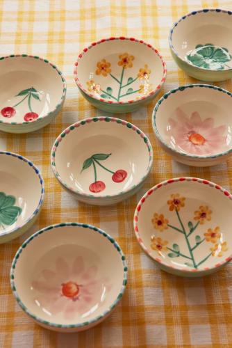 Handmålad Skål Cherry 350ml