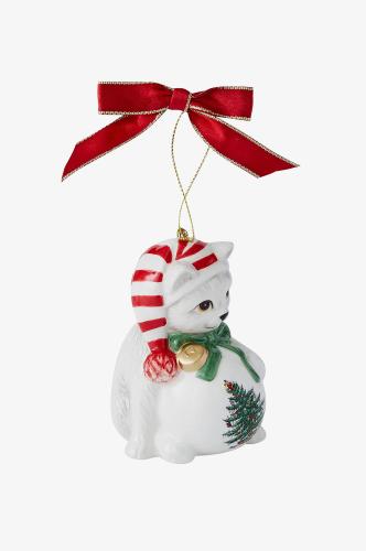 Spode Christmas Playful Kitten Ornament 8,5cm