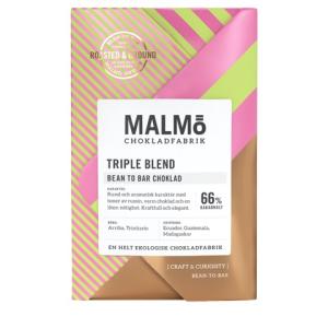 Malmö Chokladfabrik Craft Triple Blend 66% 58g