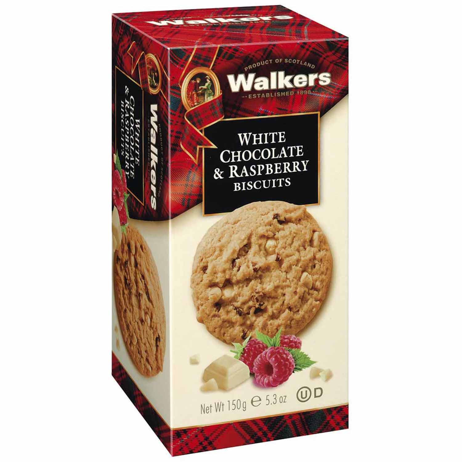 Walkers White Chocolate & Raspberry Biscuits