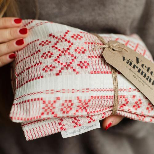 Vetevärmare Sundborn Vit/Röd 50x18cm