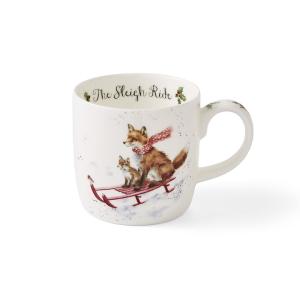 Wrendale Mugg Sleigh Ride Fox 0,31L