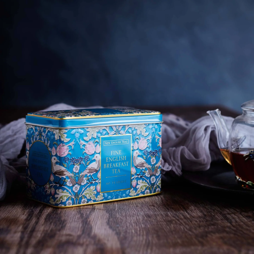 Songthrush Teal English Breakfast 40 Teabag Tin