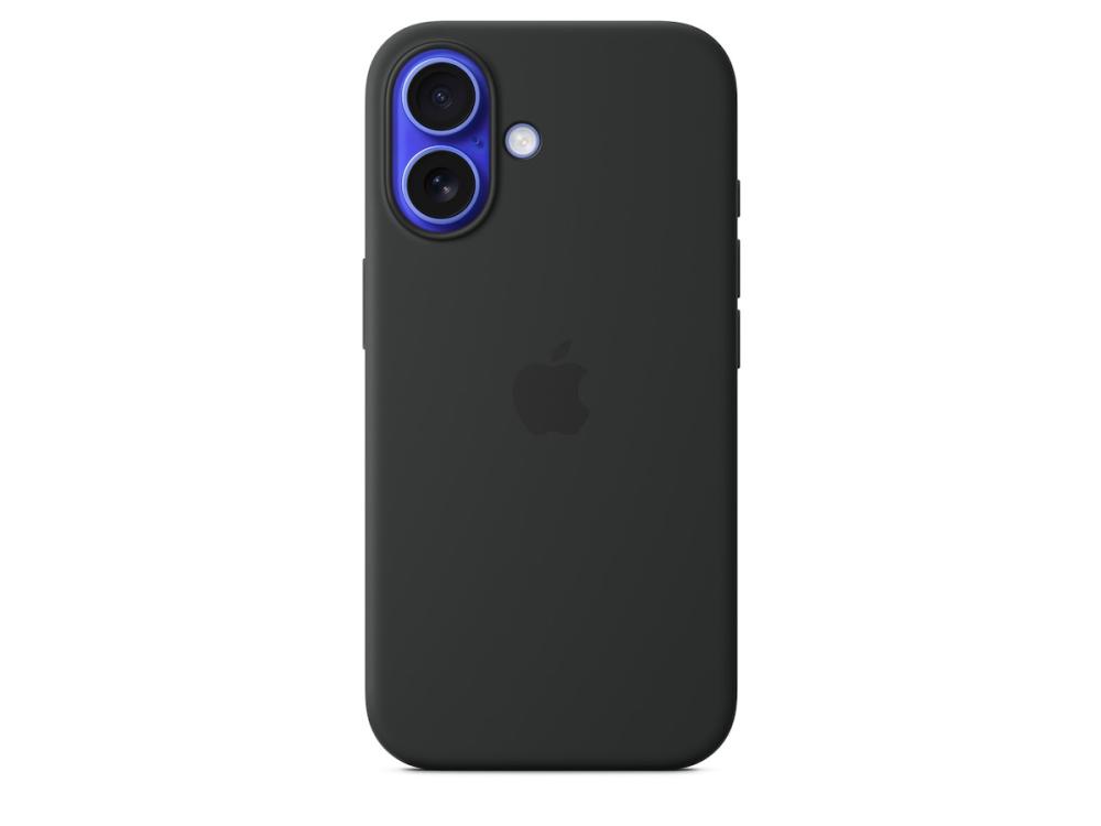 Baksideskal Apple iPhone 16 Silikonskal med MagSafe Svart