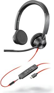 Headset Trådbundet Poly Blackwire 3325 Usb-A Stereo