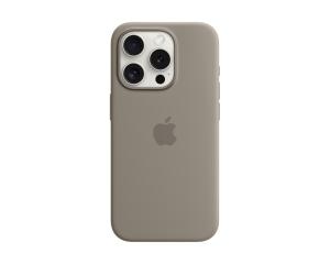 Baksideskal Apple iPhone 15 Pro Silikonskal med MagSafe Lera