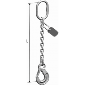 Lyftkätting rostfri 1-part