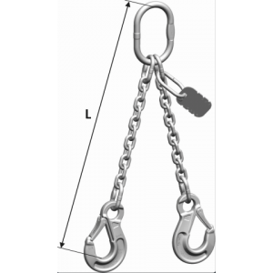 Lyftkätting rostfri 2-part