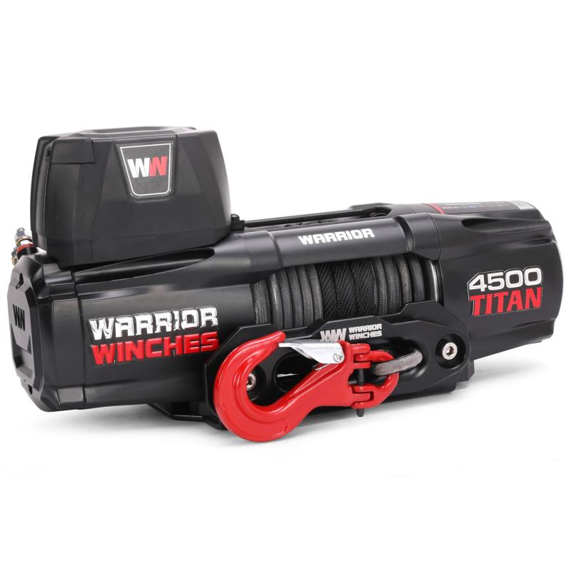 Warrior Winches Titan 4500 Elektrisk vinsch, 24V Armortek Syntet