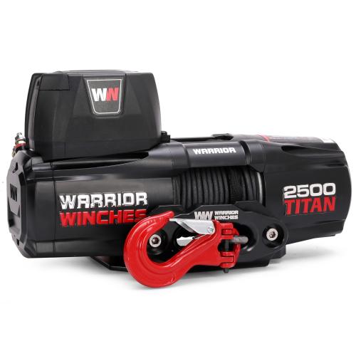 Warrior Winches Titan Elektrisk vinsch, 12V Armortek Syntet
