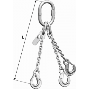 Lyftkätting rostfri 3-part