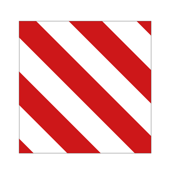 Varningsskylt sidomarkering