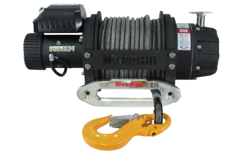 Warrior Winches EN 8000kg Vinsch, 24V Armortek Extreme syntet
