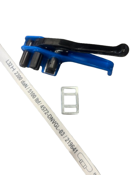 Paket Engångssurrning spännband 32 mm