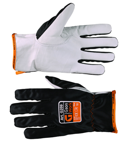 Montagehanske getskinn