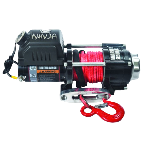 Warrior Winches Ninja Vinsch, 12V Armortek syntet