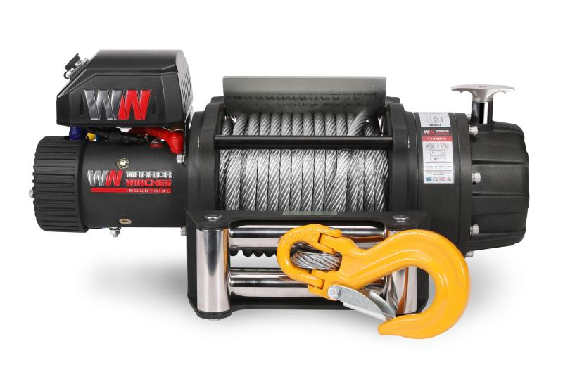 Warrior Winches T1000 22000 Severe Duty Vinsch 24V - Stålvajer