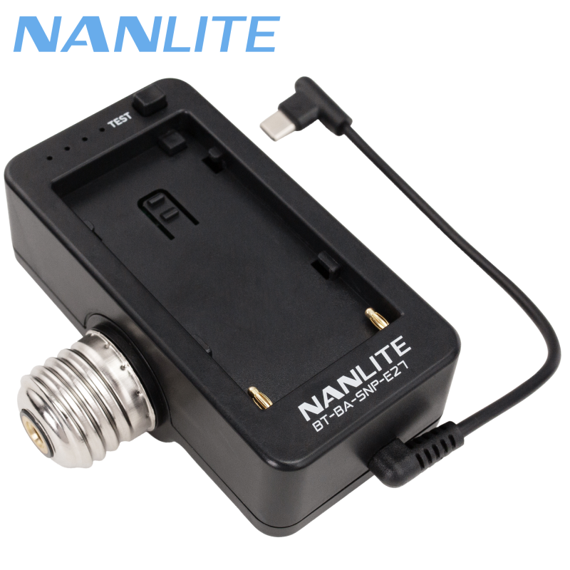 NANLITE NP-F BATTERI  USB-C ADAPTER E27