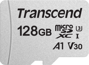 TRANSCEND MINNESKORT SILVER 300S MICROSD 128GB