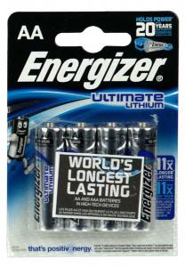 ENERGIZER ULTIMATE LITHIUM AA LR6 4-PACK