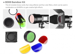 GODOX BD-08 BARNDOOR KIT TILL AD400PRO