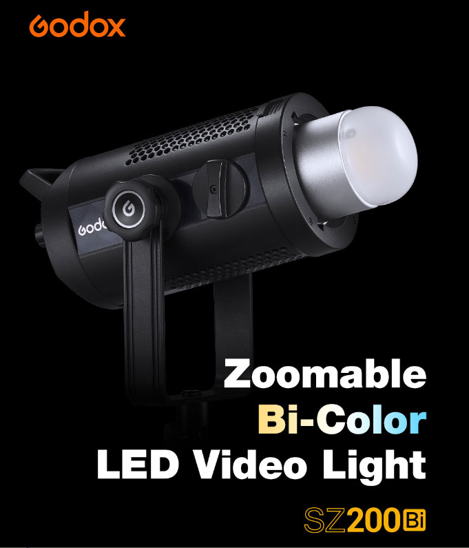 GODOX SZ200BI LED VIDEO LIGHT ZOOM BI-COLOR