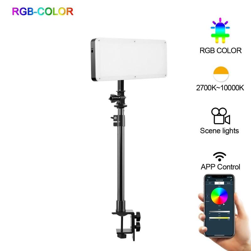 GVM 20S RGB LED VIDEO LIGHT + DESKTOP STAND