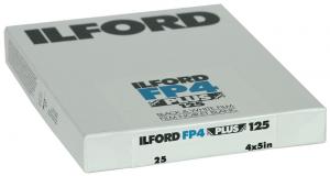 ILFORD FP4 PLUS 125 4X5  25-BLAD