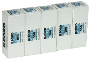 5 PACK ILFORD DELTA 100 120 SPOLE