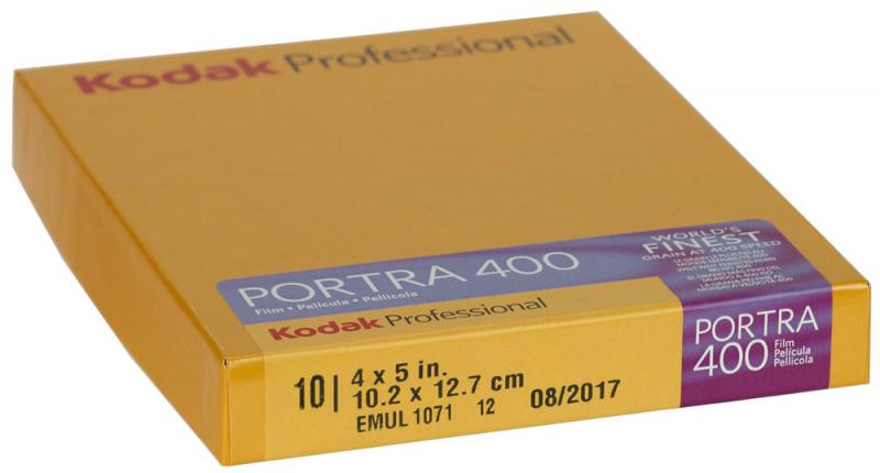 KODAK PORTRA 400  4X5" 10 BLAD 