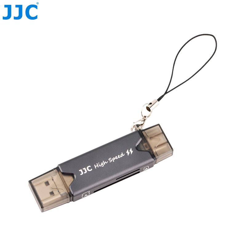 JJC USB + USB-C 3.0 MINNESKORTLÄSARE SD & MICRO SD