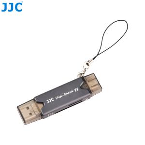 JJC USB + USB-C 3.0 MINNESKORTLÄSARE SD & MICRO SD