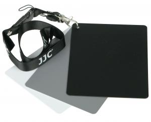 JJC GC-3 GRÅKORT-SET SVART, VIT, GRÅ MED NYCKELBAND