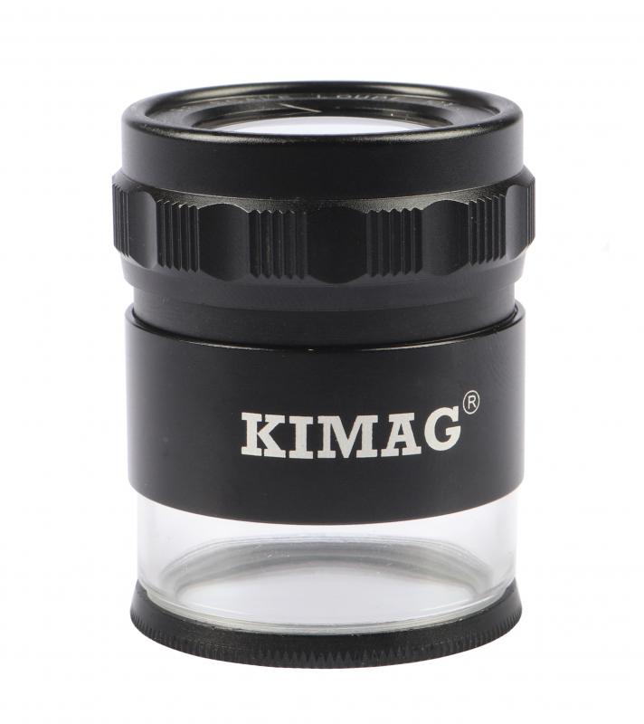 KIMAG 10 LUPP 10X MED MÄTSKALA OCH BELYSNING