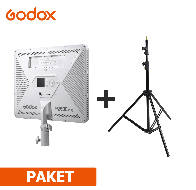 PAKET GODOX P260C PRO + STATIV GODOX 304