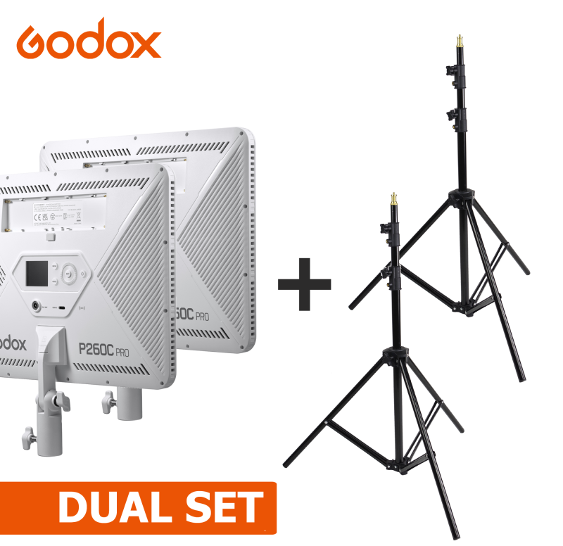 PAKET GODOX P260C PRO + GODOX 304 DUAL SET