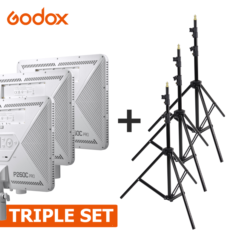 PAKET GODOX P260C PRO +  GODOX 304 TRIPLE SET