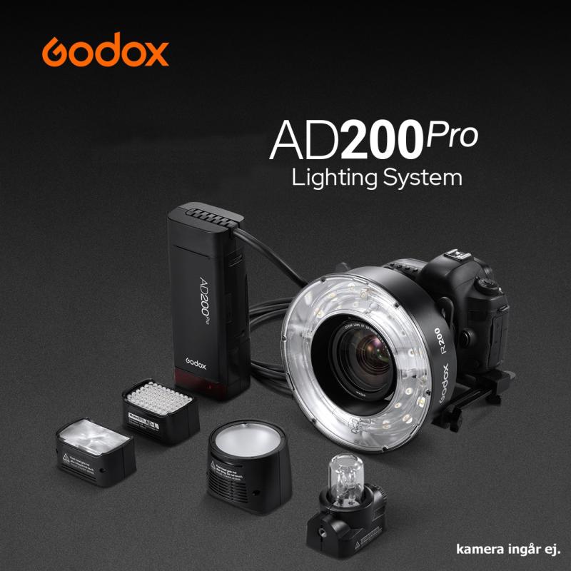 PAKET GODOX AD200PRO + R200  LIGHTING SYSTEM